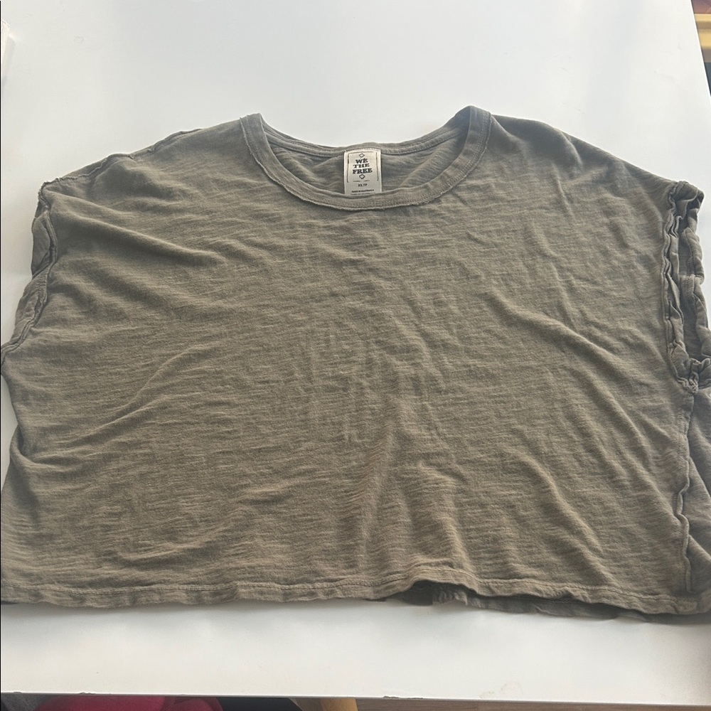 We The Free Khaki Women's Crop Top